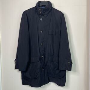 Chaps Ralph Lauren Hooded Removable Lining Black Anorak Jacket Size M